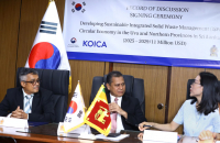 The Memorandum of Understanding is signed between Sri Lanka and Korea for implementing the Sustainable Integrated Solid Waste Management Development  Programme for the Uva and Northern Provinces